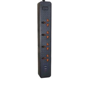 403puc Speed-x Premium Portable Power Strip 4socket+2usb+1type-c Port