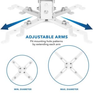 Projector Ceiling Mount Kit Heavy Gauge (square Type) Stand 6.6feet 2m - Image 3