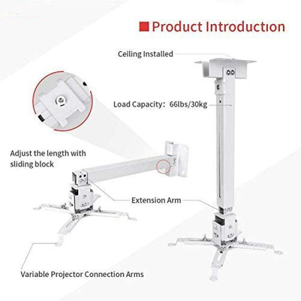 Projector Ceiling Mount Kit Heavy Gauge (square Type) Stand 4feet 1.2m - Image 2