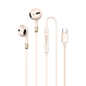 Remax Rm-05a Metal Type-c Wired Earphones With Mic (apricot)